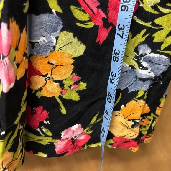 Vintage Dressing Clio button down 90s floral dress, petite small - Picture 8 of 11